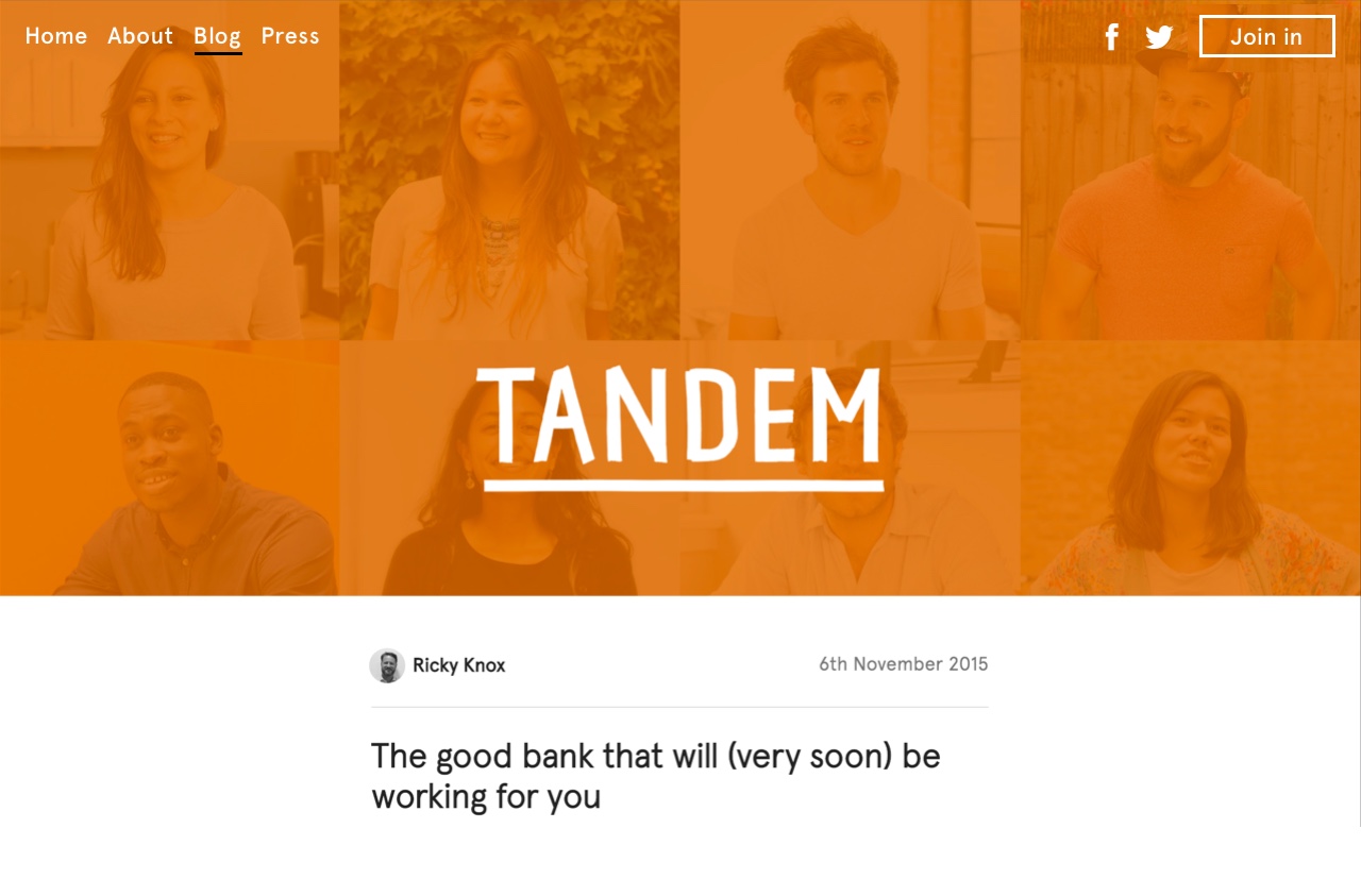 Tandem Teaser Blog